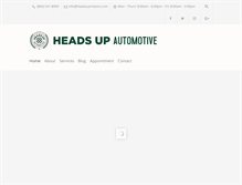 Tablet Screenshot of headsupmotors.com